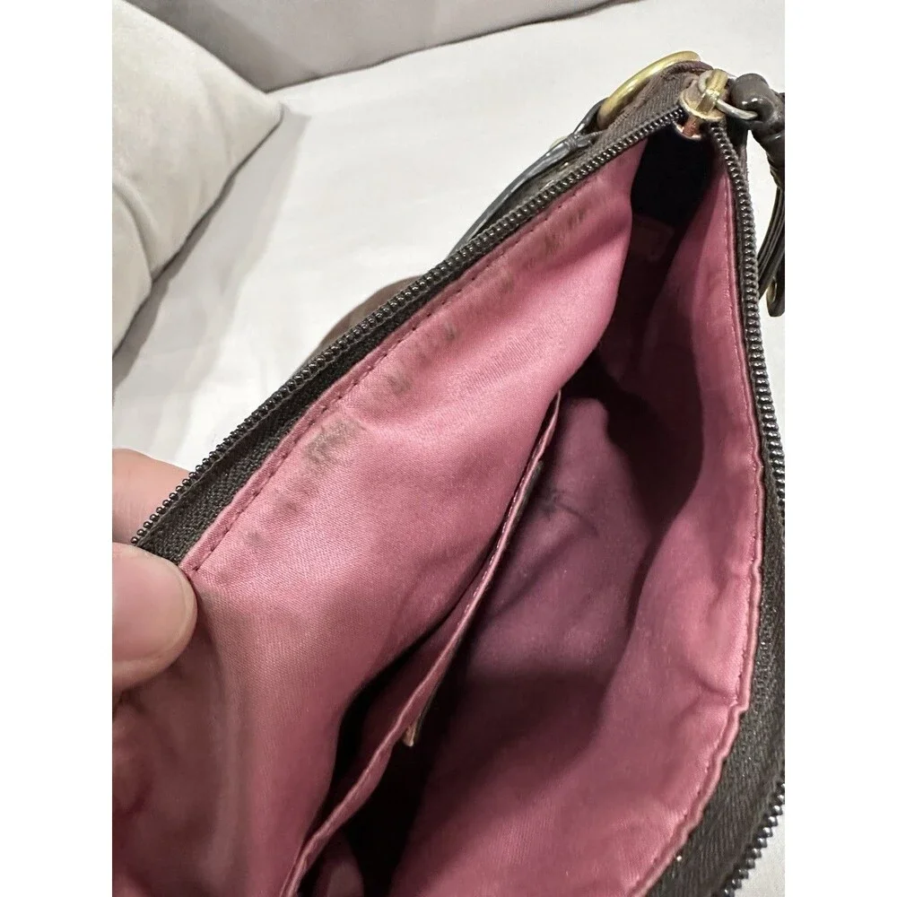 Coach Madison Med Dark Brown Crossbody Bag